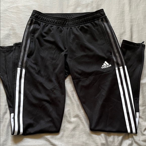 adidas Other - Adidas Men's Black Joggers with White Stripes